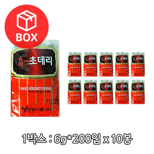 연합식품 슈퍼 초데리소스-S 1박스(6gx200입 x 10봉)