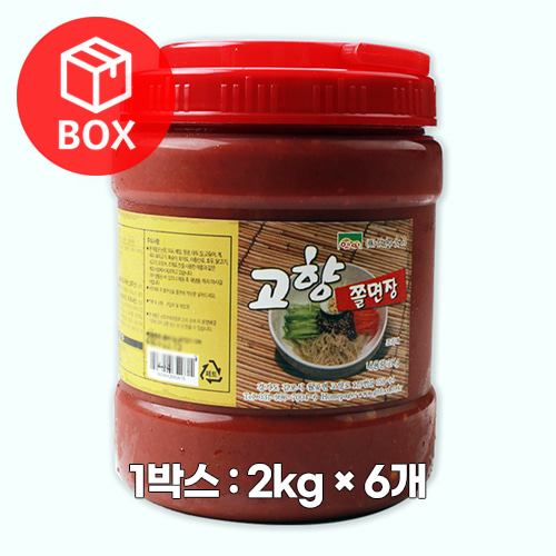 고향식품 쫄면장 2kg 1박스(6개)
